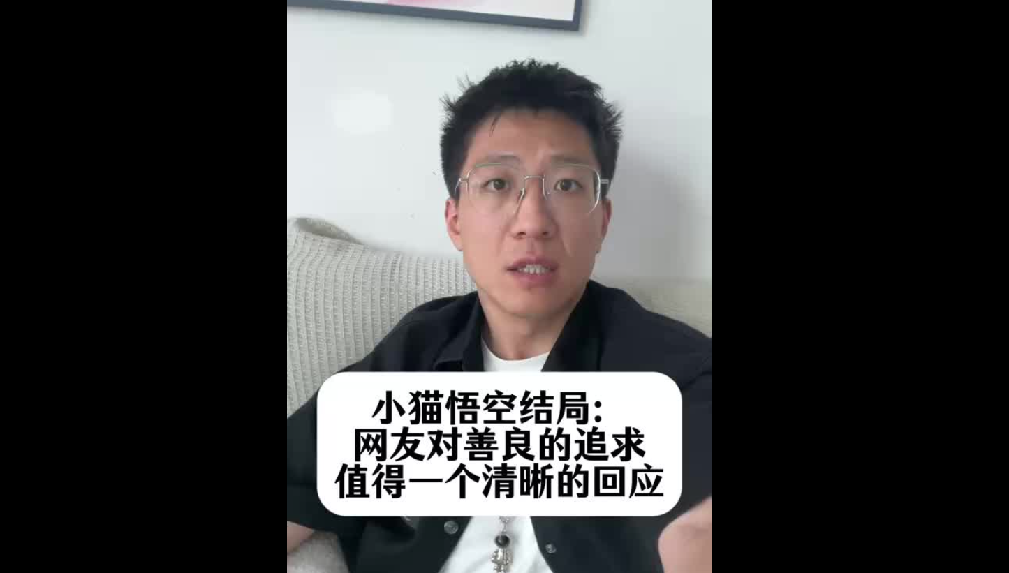 小貓悟空結(jié)局：網(wǎng)友對善良的追求，值得一個(gè)清晰的回應(yīng)